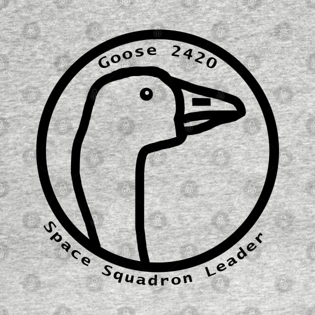 Portrait of Space Squadron Leader Goose Outline by ellenhenryart